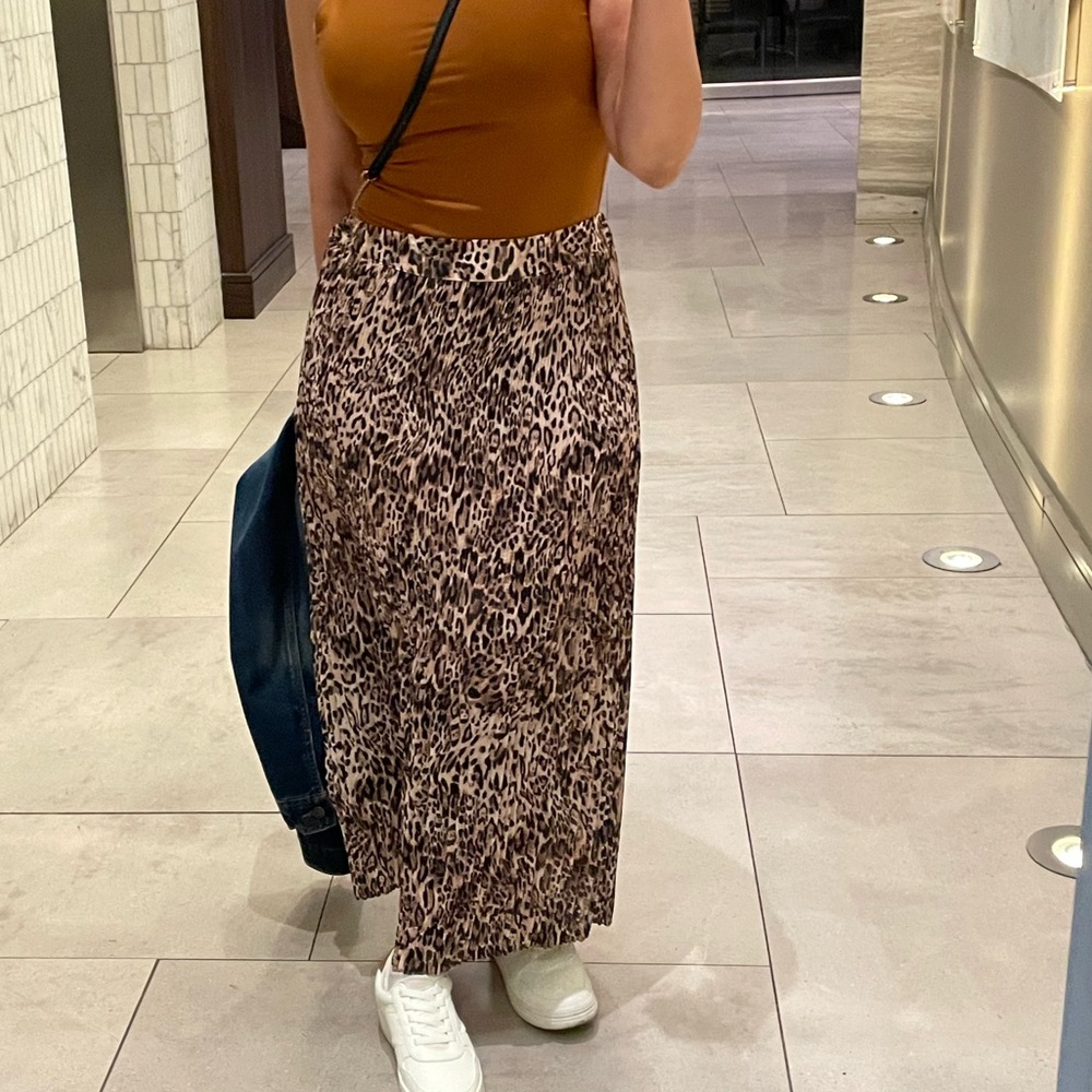Primark Silver Midi A-Line Skirt Cocktail